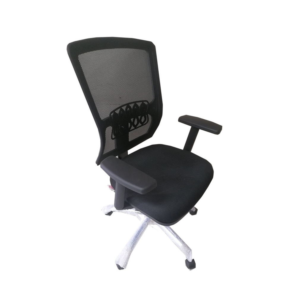 Tarlac Mesh Chair, Chrome Base with Gaslift and armrest