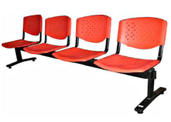 NEW CASTLE 4-SEATER GANG CHAIR, 210*55*75CM