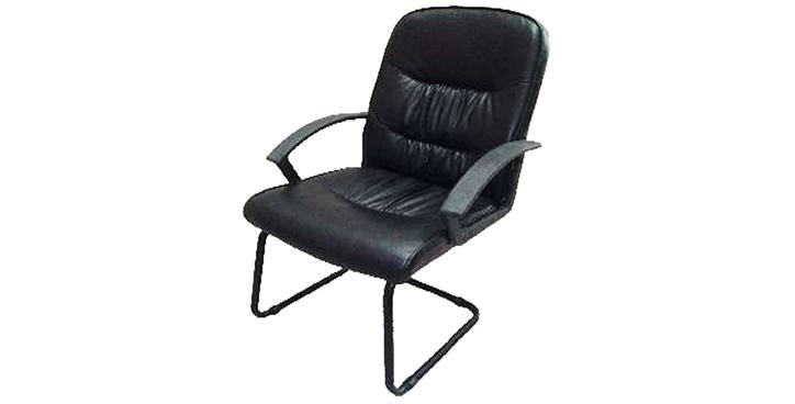 TOWNSVILLE PVC VISITOR'S CHAIR WITH ARMREST, L50*W60*H110 CM