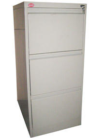 FLORENCE 3 DRAWER FILING CABINET W/ PLASTIC DIVIDER, 456X620X1031
