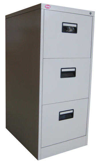 NORWAY 3 DRAWER FILING CABINET W/ PLASTIC DIVIDER, 456X620X1031