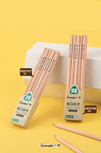 [H05766] TRIANGULAR WOODEN PENCIL, HB BLACK, 10 PCS/PACK