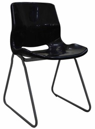 [CH3002] HIROSHIMA VISITORS/CONFERENCE CHAIR, PP W/ TRIANGULAR SILVER BASE