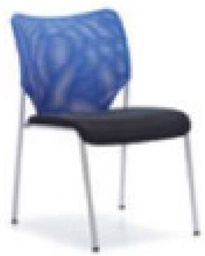 [CH339] BOHOL MESH CHAIR WITH SILVER COLOR POWER PAINT FRAME